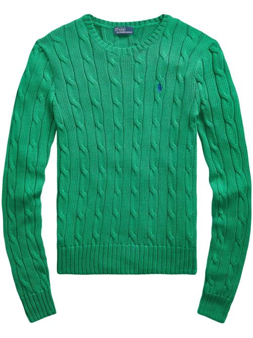 grass green cotton cable knit Polo Ralph Lauren | 211891640005